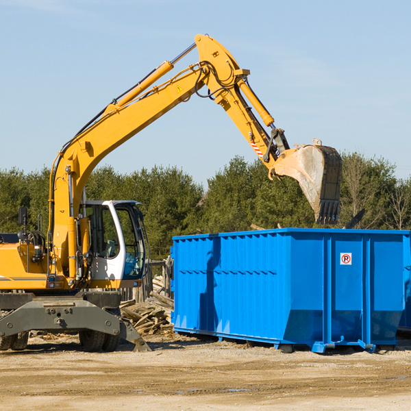 what size residential dumpster rentals are available in Wills OH